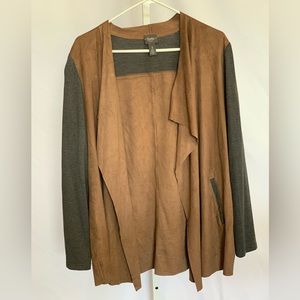 CHICO’S (Size 3) Travelers Collection Faux Suede Jacket